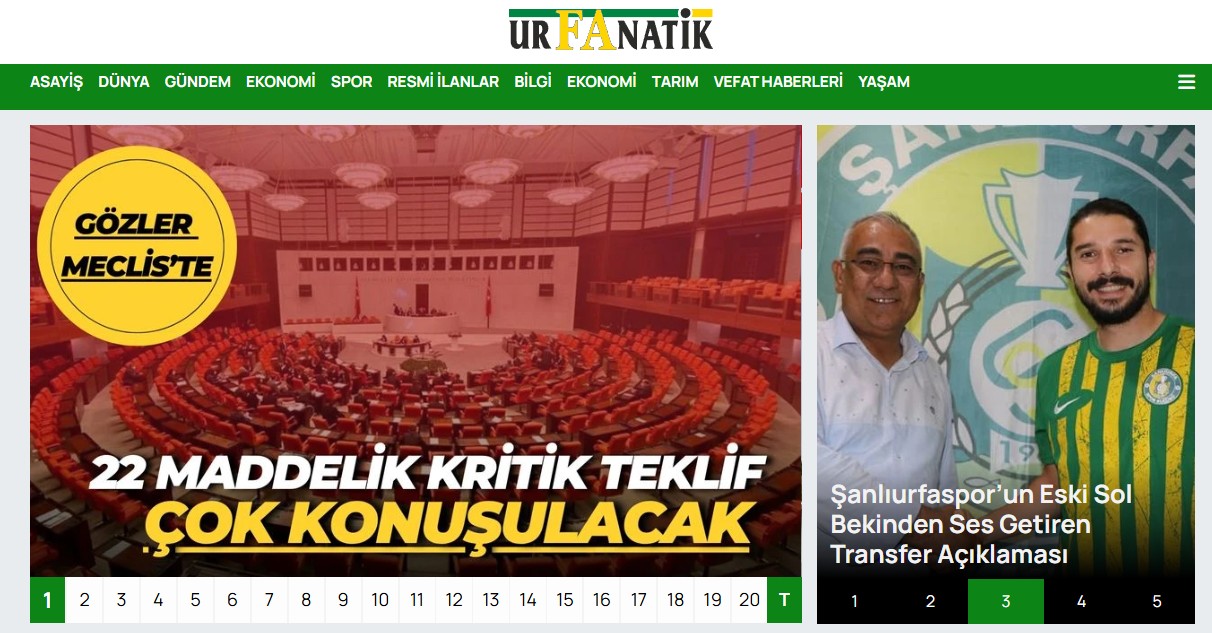 Urfa Haber Son Dakika - urfanatik.com