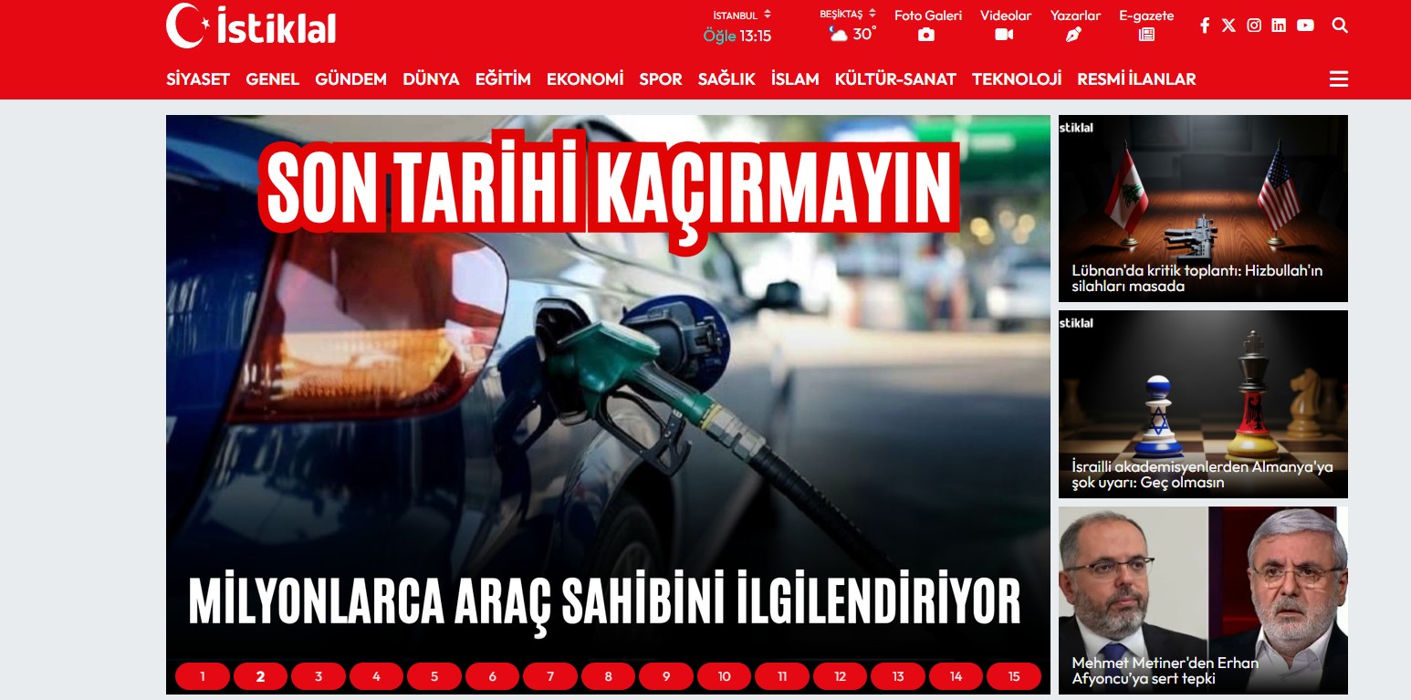 İstanbul Haber - istiklal.com.tr
